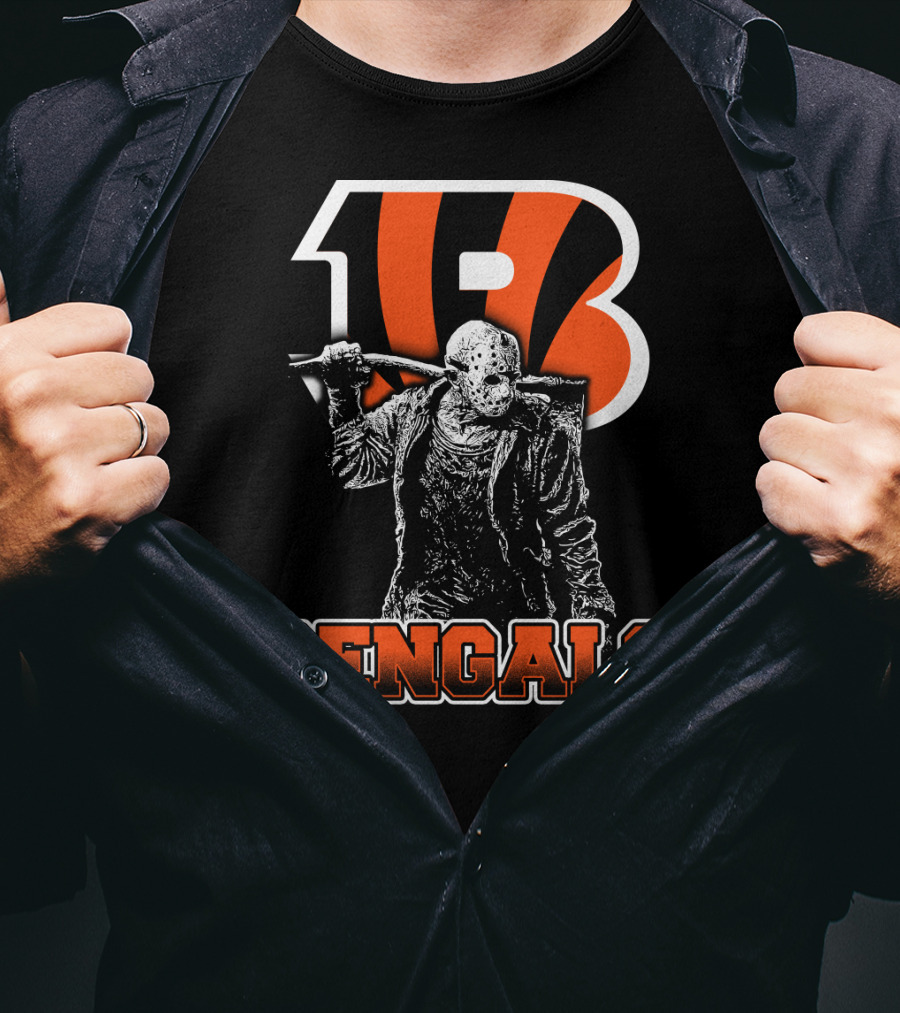 Jason Voorhees Cincinnati Bengals Logo Bengals T-Shirt
