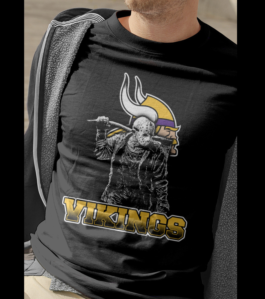 Jason Voorhees Minnesota Vikings Mashup T-Shirt