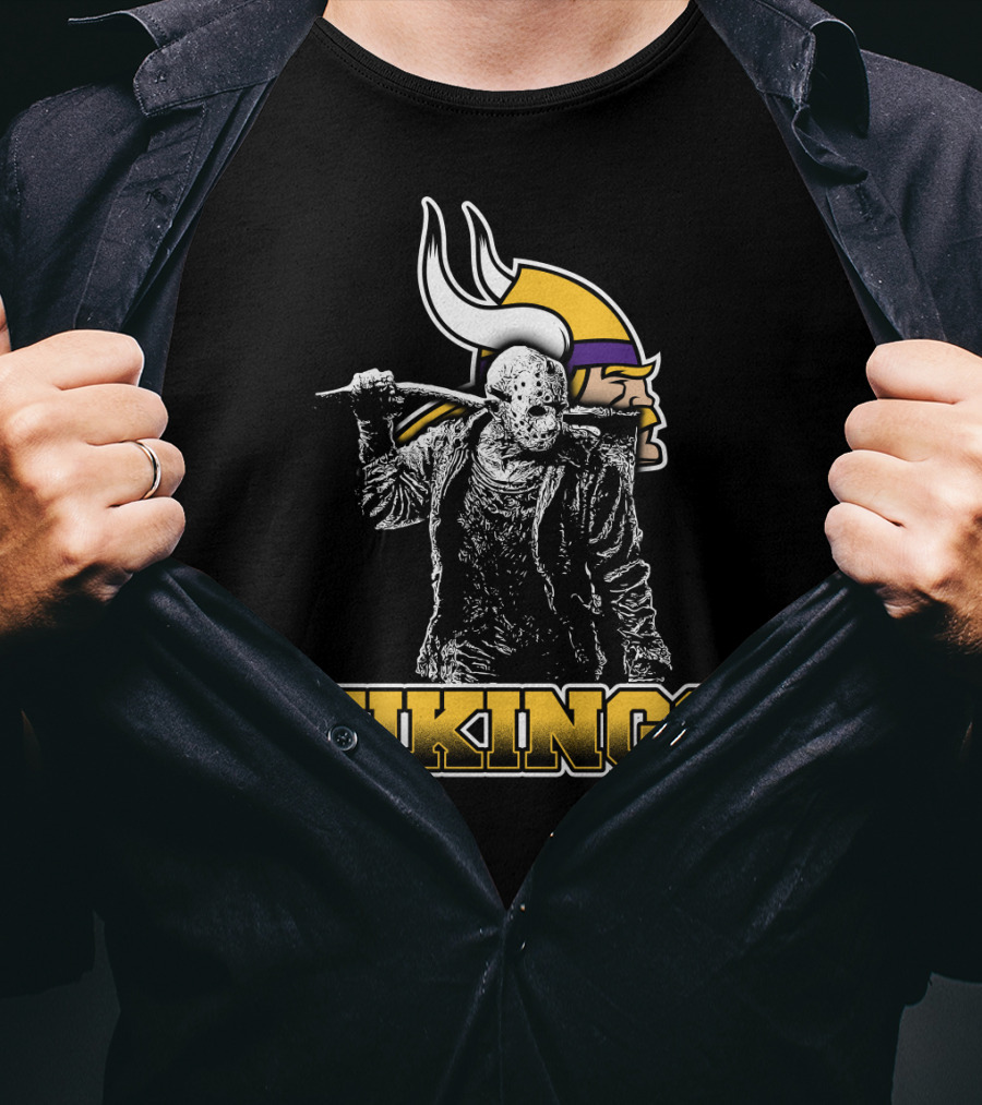 Jason Voorhees Minnesota Vikings Mashup T-Shirt