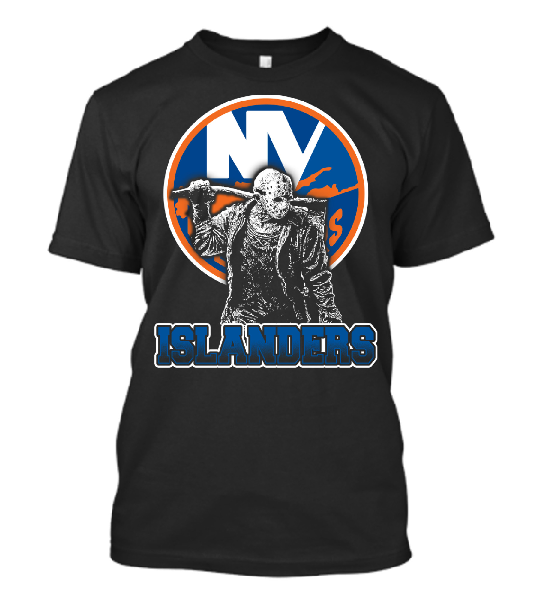 Ny Islanders Fans Unite With Jason Voorhees Hockey Mask T-Shirt