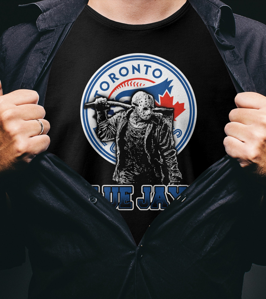 Jason Voorhees Toronto Blue Jays Crossover With Iconic T-Shirt
