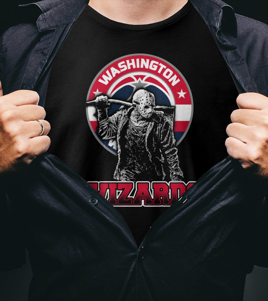 Jason Voorhees And Washington Wizards Crossover Fans T-Shirt