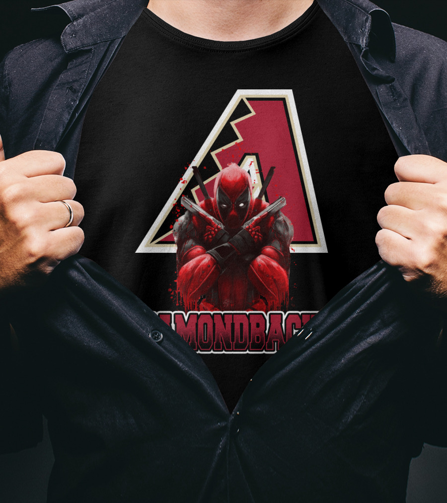 Diamondbacks Deadpool Crossover Fan T-Shirt