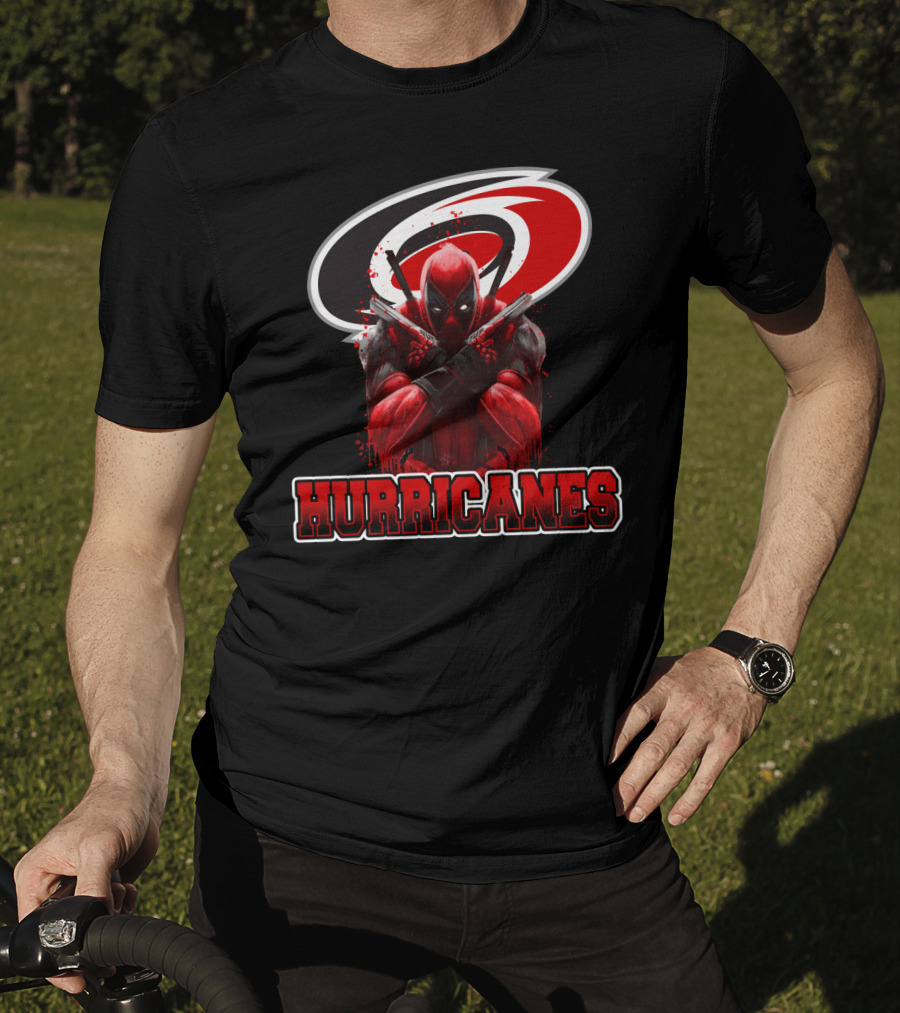 Carolina Hurricanes Deadpool Mashup Fans T-Shirt