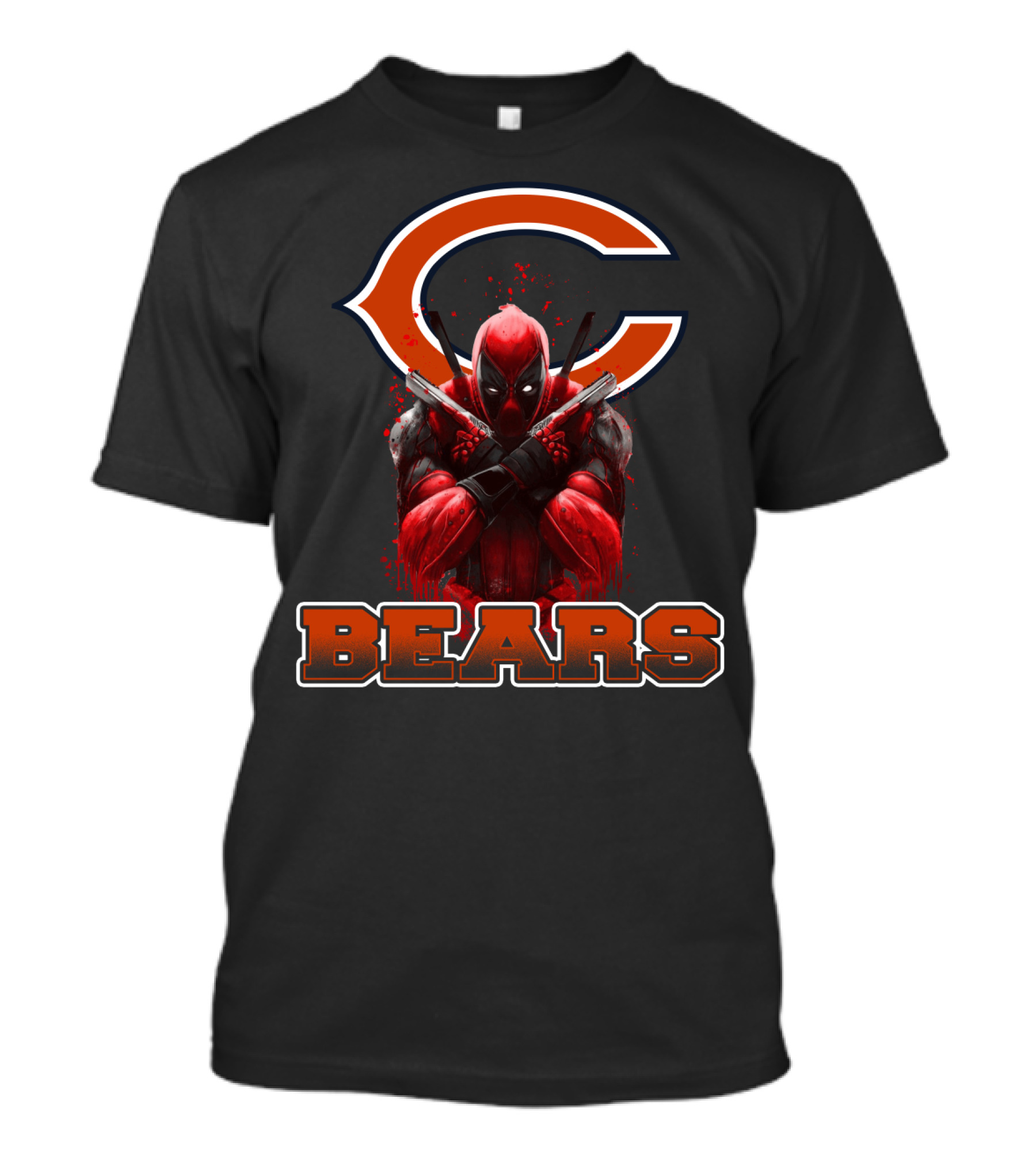Chicago Bears Deadpool Crossover Fan Favorite T-Shirt