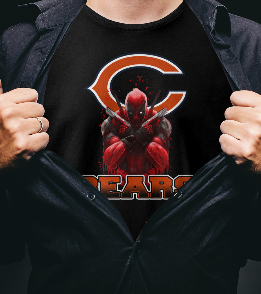 Chicago Bears Deadpool Crossover Fan Favorite T-Shirt