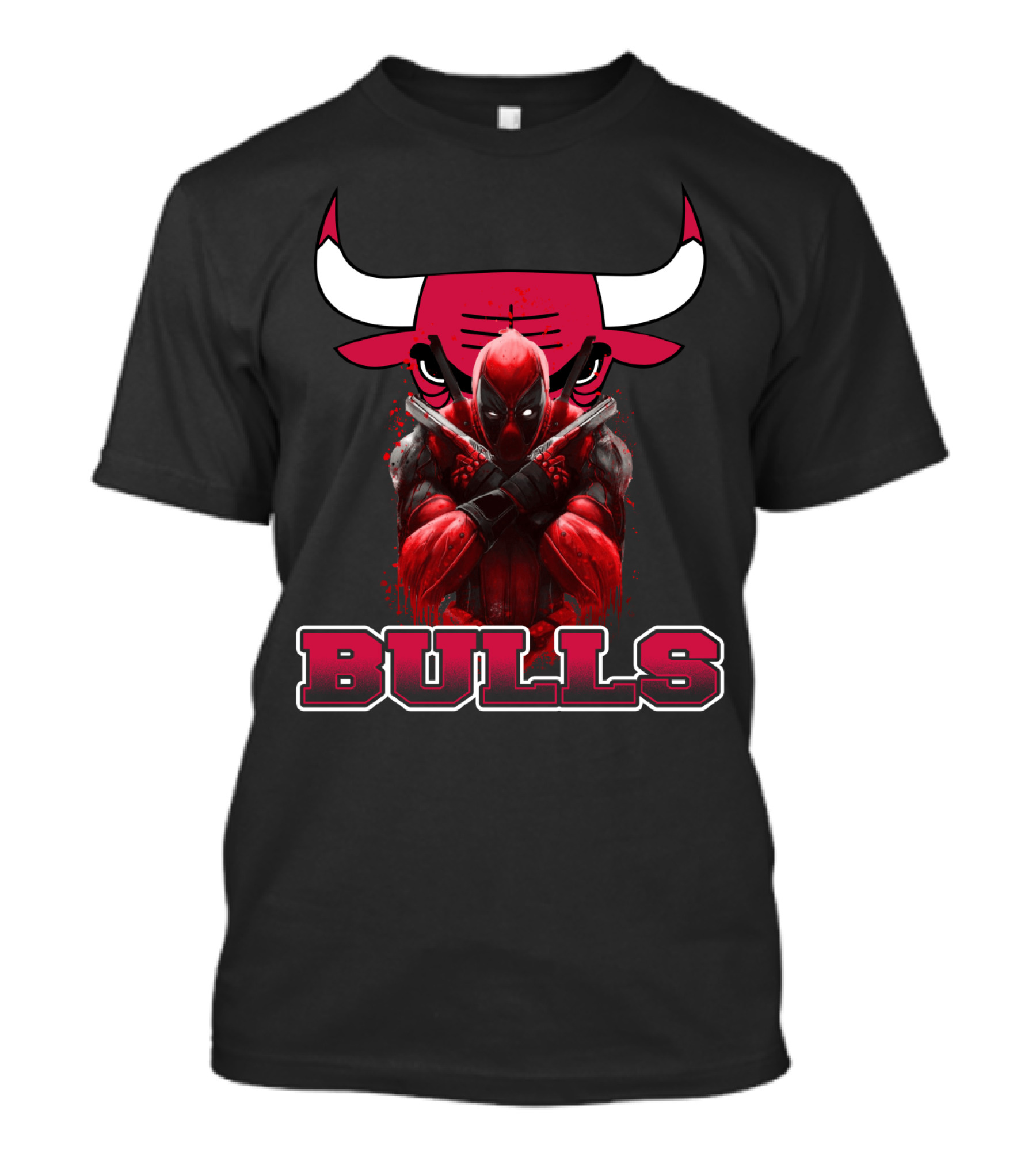 Chicago Bulls Deadpool Collaboration Fans T-Shirt