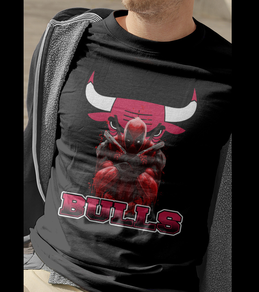 Chicago Bulls Deadpool Collaboration Fans T-Shirt