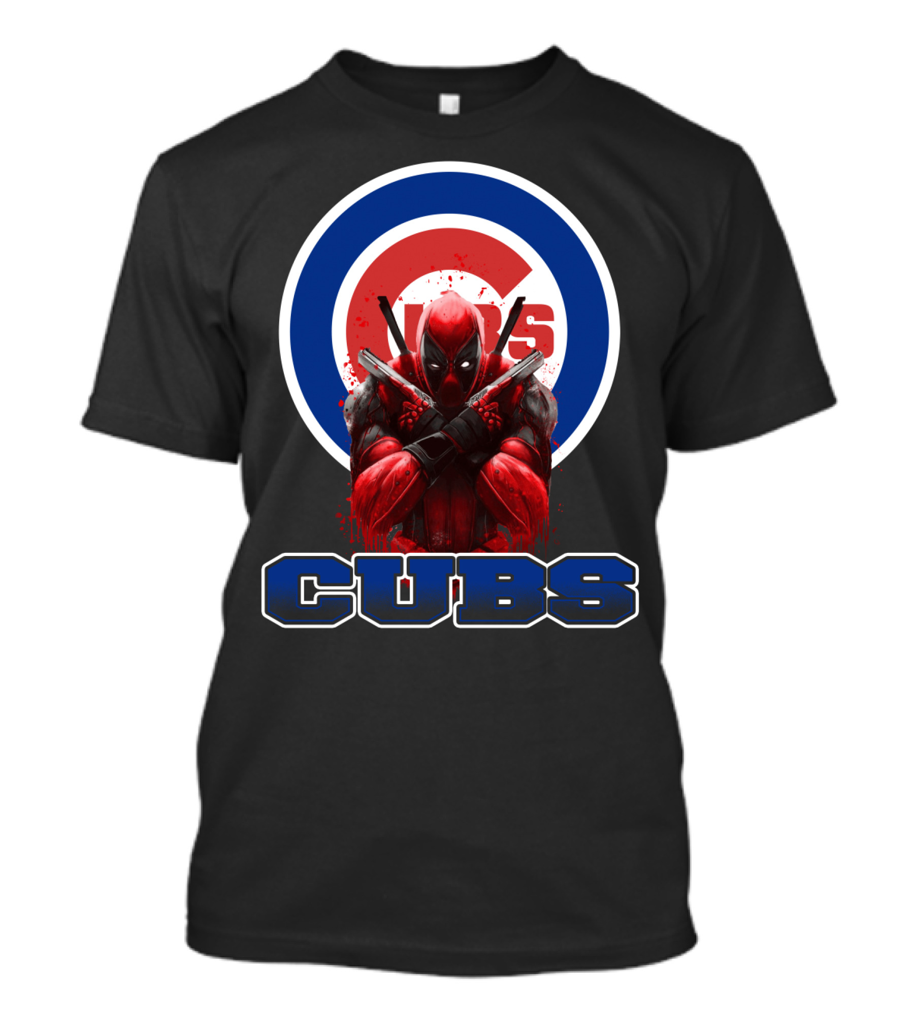 Cubs Deadpool Crossover Fan Collab T-Shirt