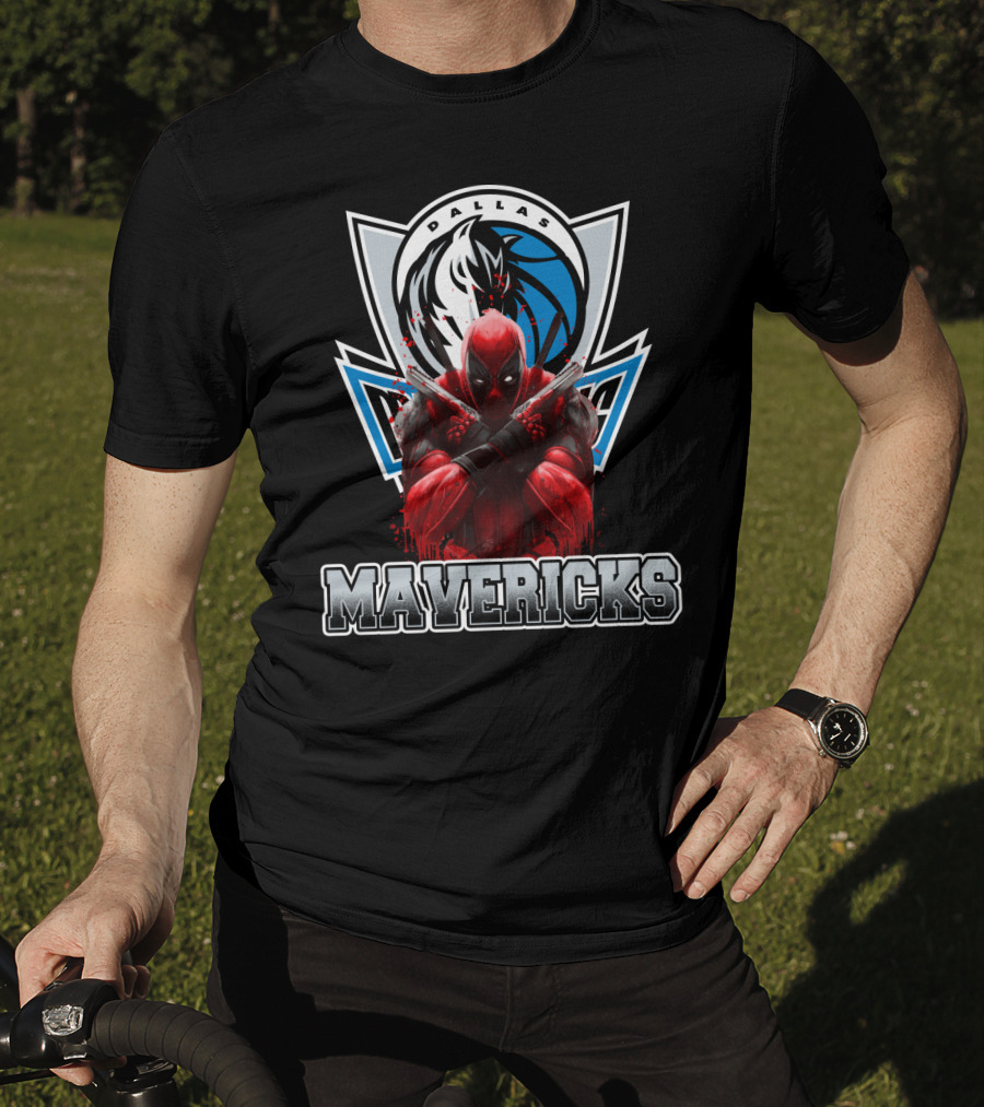 Dallas Mavericks Deadpool Crossover T-Shirt