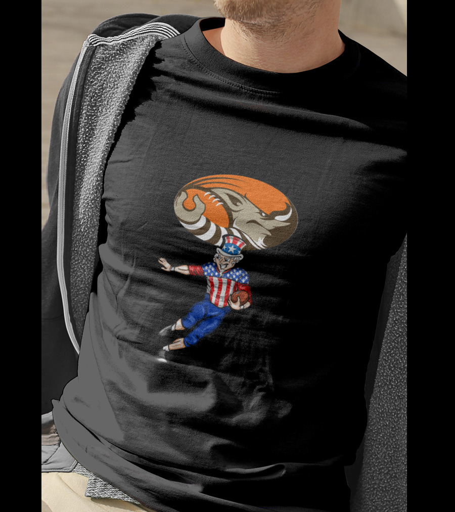 Cleveland Browns Uncle Sam American Football 4Th Of July Celebration T-Shirt