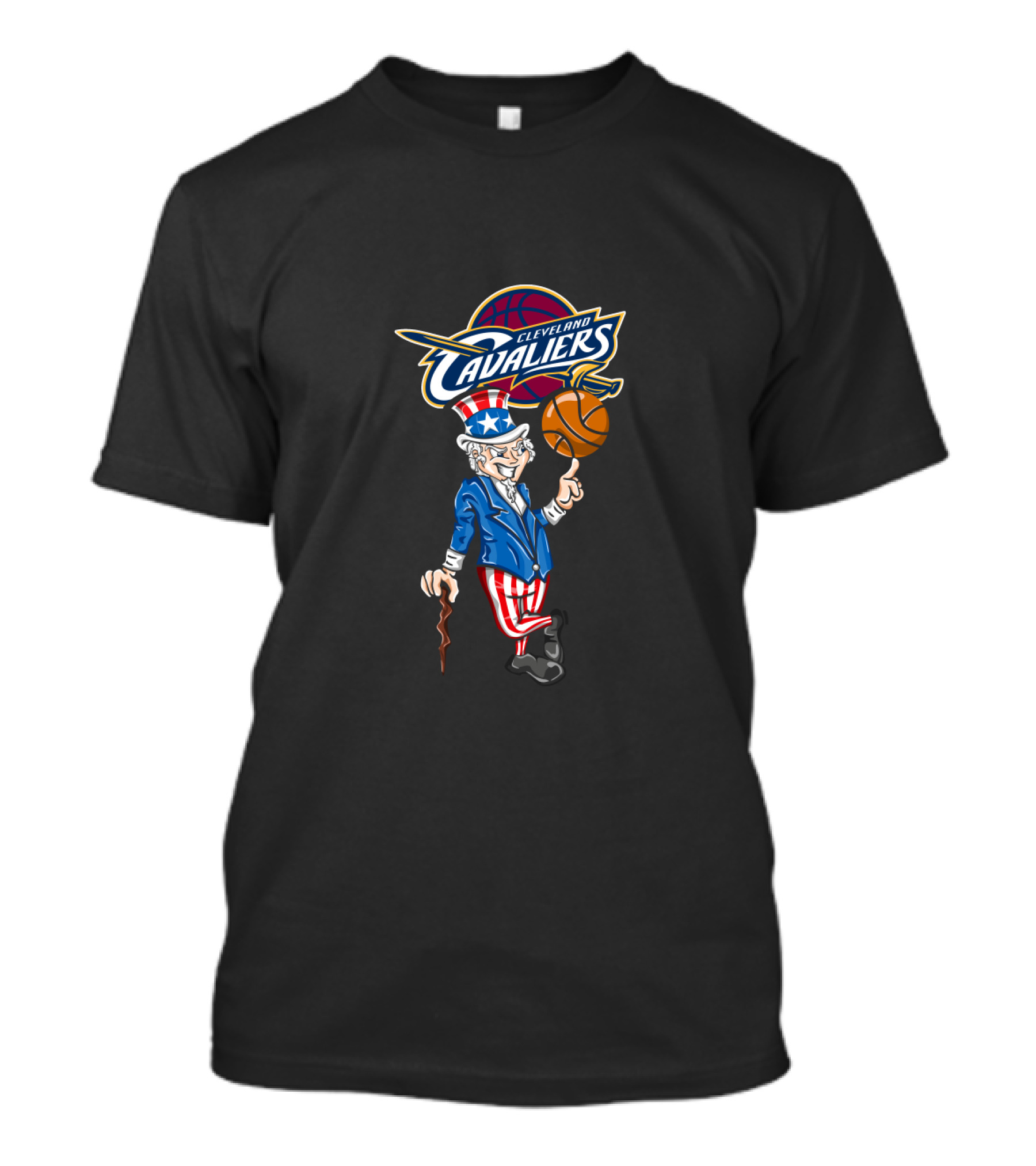 Cleveland Cavaliers Uncle Sam Basketball 4Th July Celebration T-Shirt