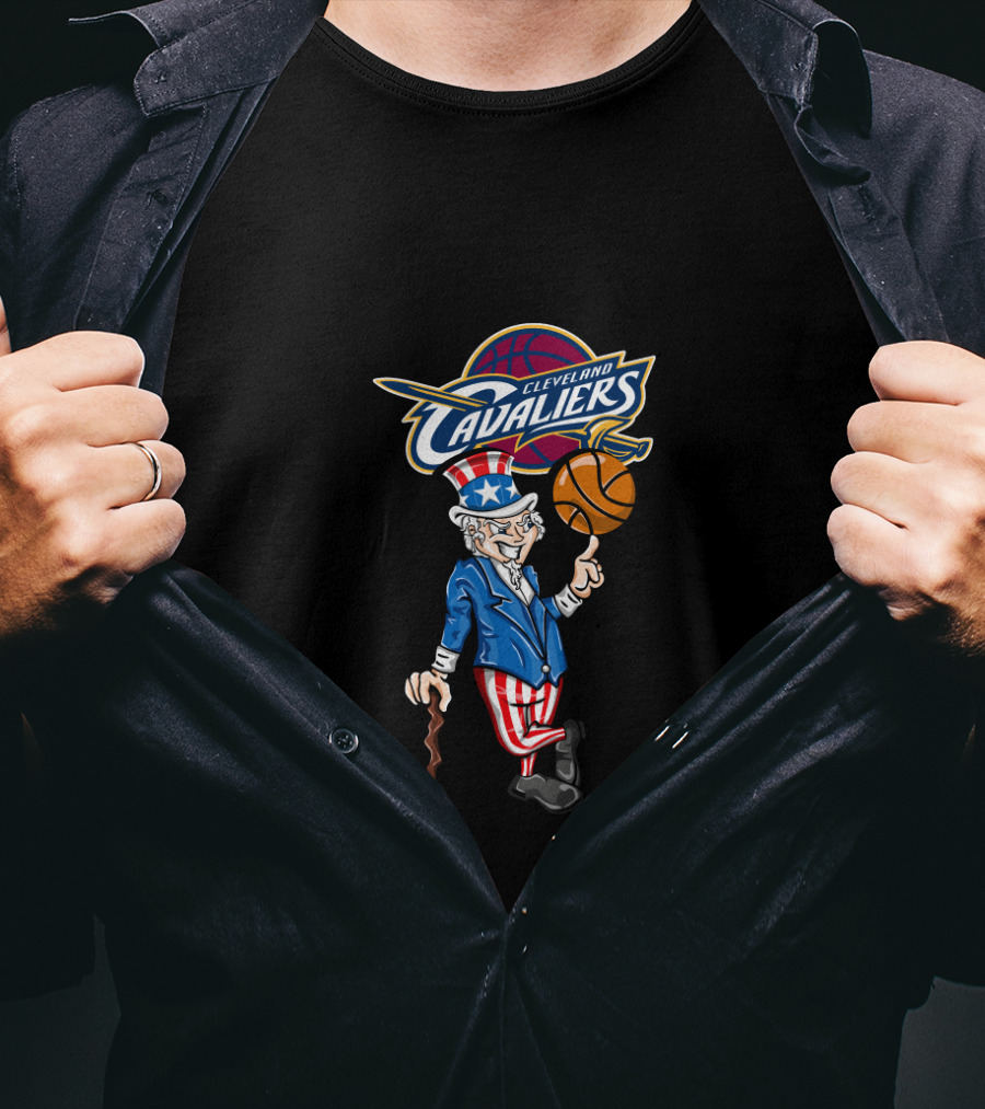 Cleveland Cavaliers Uncle Sam Basketball 4Th July Celebration T-Shirt