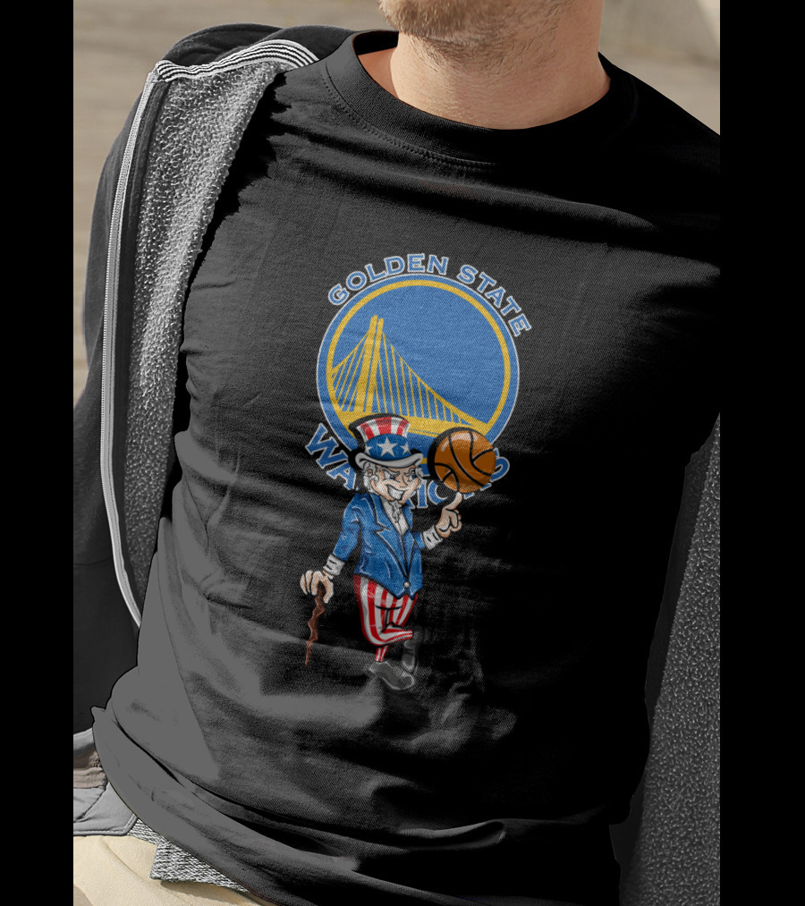 Golden State Warriors Uncle Sam 4Th July Basketball Celebration T-Shirt