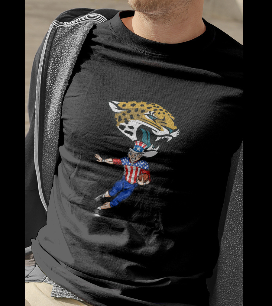 Jacksonville Jaguars Uncle Sam 4Th July Football Patriotic Celebration T-Shirt