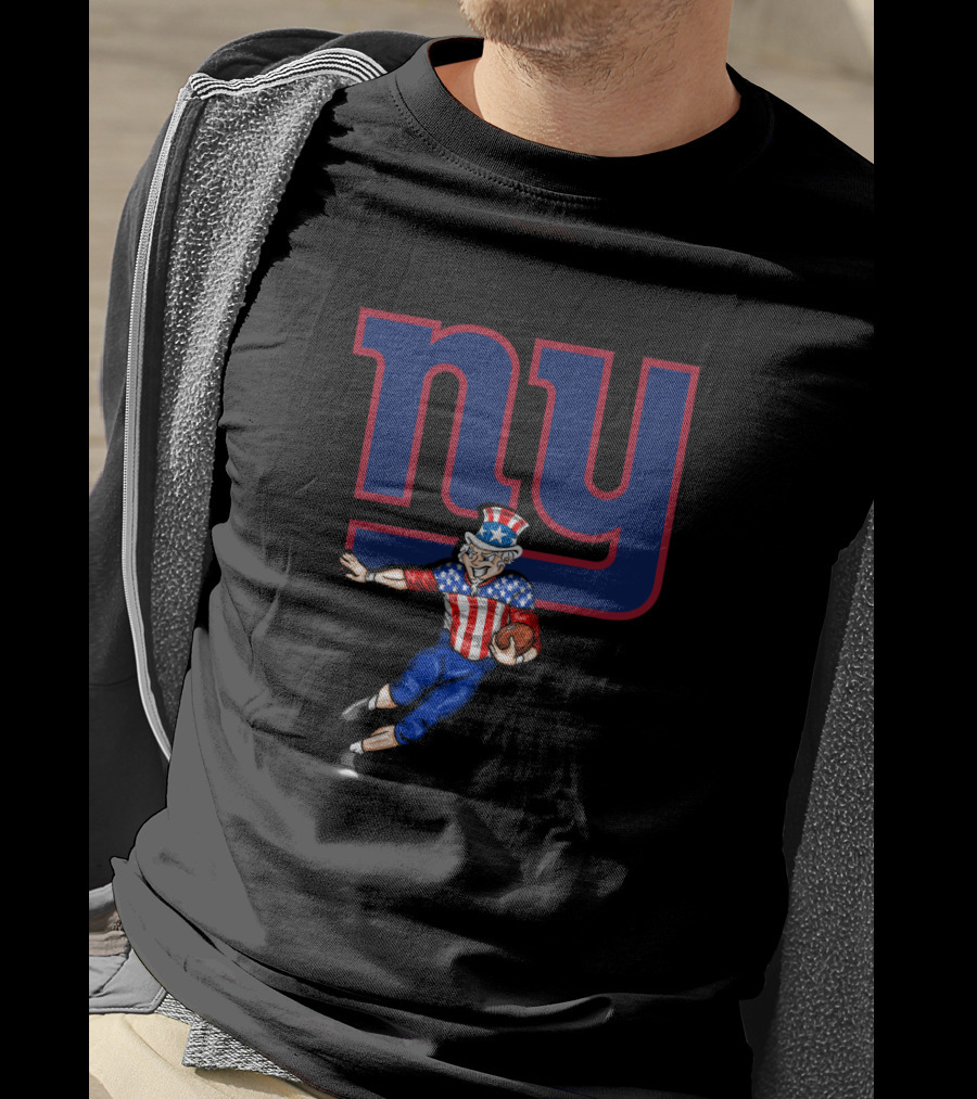 New York Giants Uncle Sam 4Th Of July Football Celebration T-Shirt