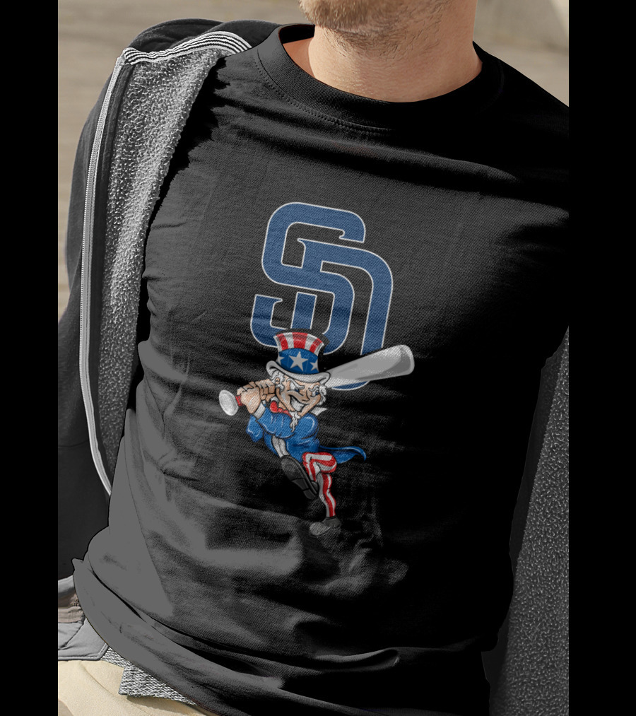 San Diego Padres Uncle Sam 4Th July Baseball T-Shirt