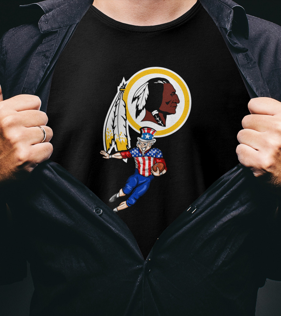 4Th July Uncle Sam With Washington Football Team T-Shirt