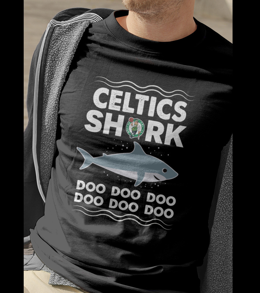 Boston Celtics Shark Doo Doo Doo Basketball Fan Spirit T-Shirt