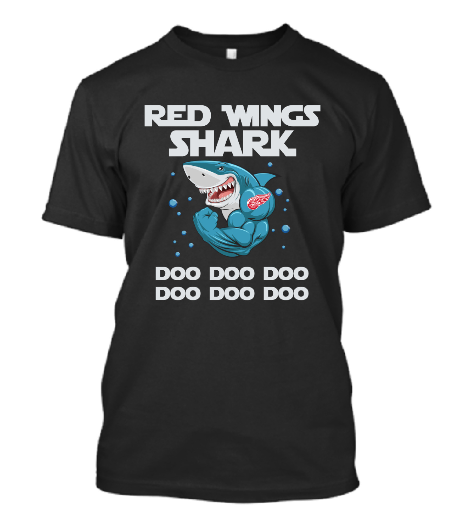 Red Wings Shark Doo Doo Doo Doo Doo Doo T-Shirt