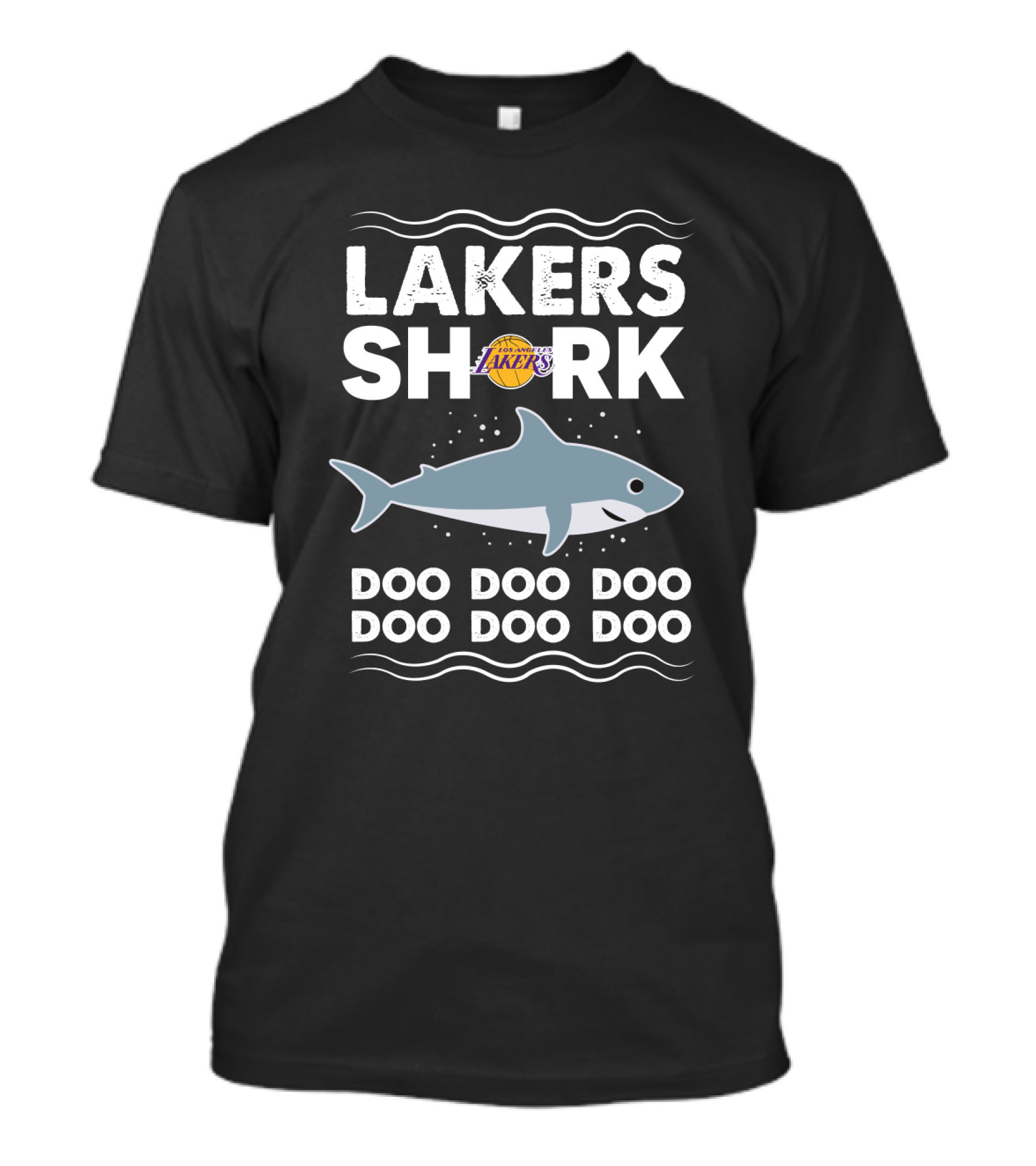 Los Angeles Lakers Shark Doo Doo Doo NBA Basketball Fan T-Shirt