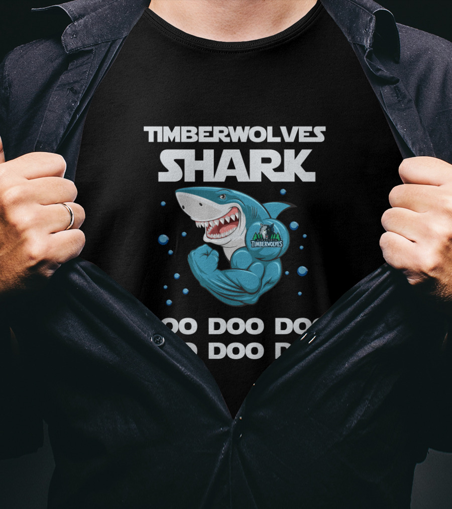 Timberwolves Shark Doo Doo Doo Nba T-Shirt