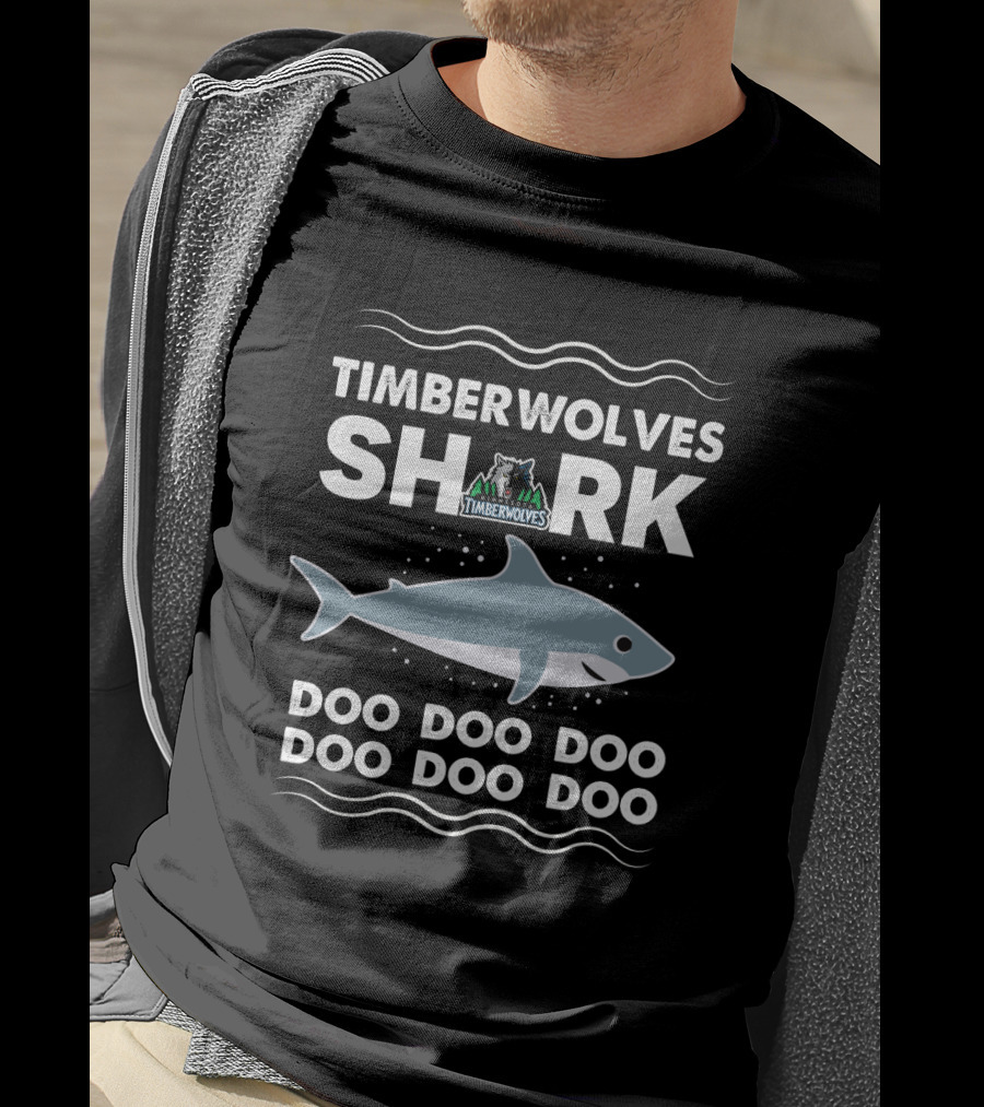 Timerwolves Shark Doo Doo Doo Doo Doo Timberwolves T-Shirt