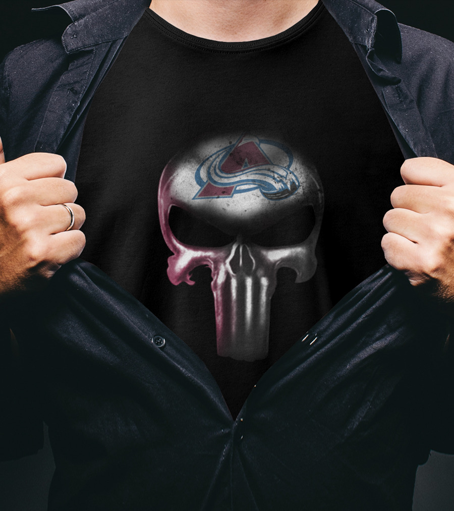 Colorado Avalanche Punisher Skull Fan T-Shirt