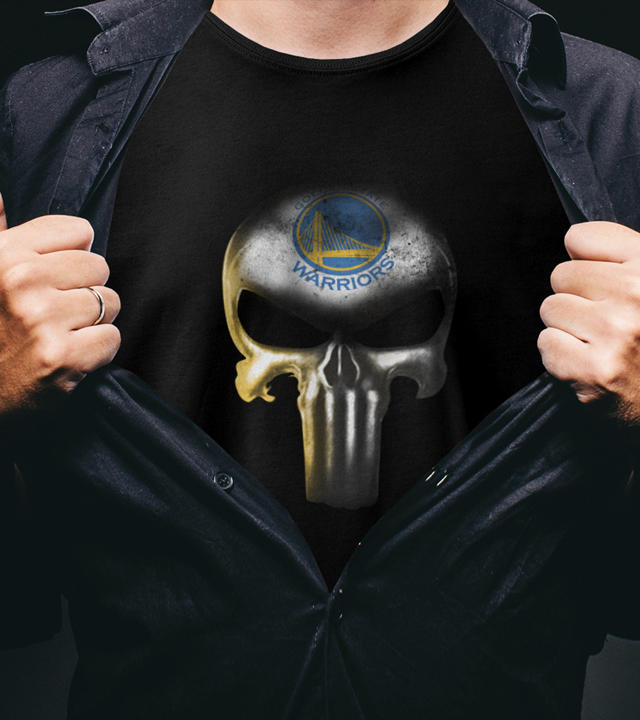 Golden State Warriors Punisher Skull Fan T-Shirt