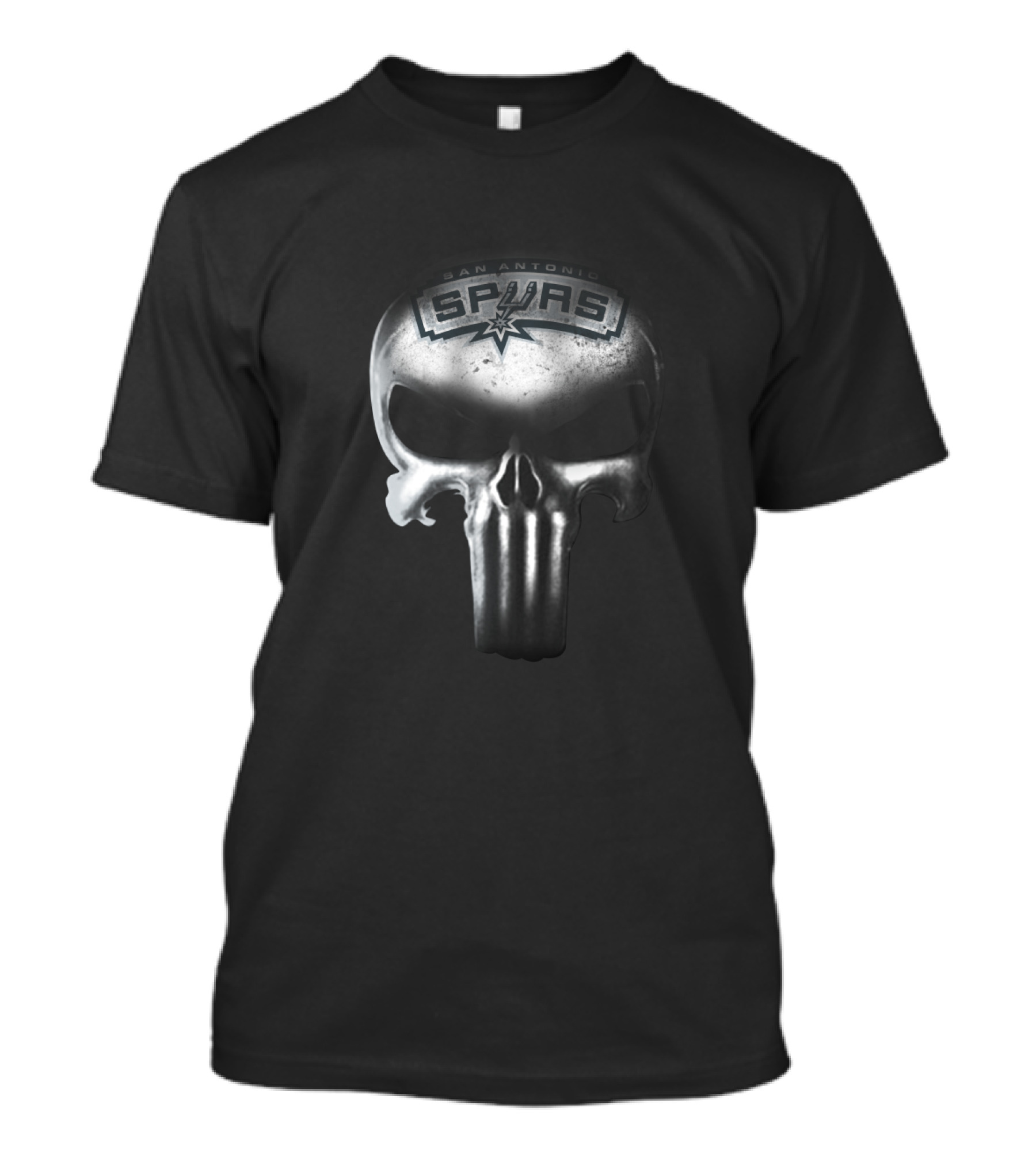 San Antonio Spurs The Punisher Skull Logo Fandom Essentials T-Shirt