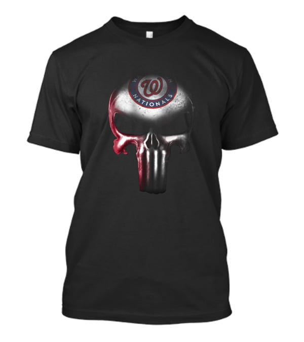 Washington Nationals Punisher Skull Fan T-Shirt