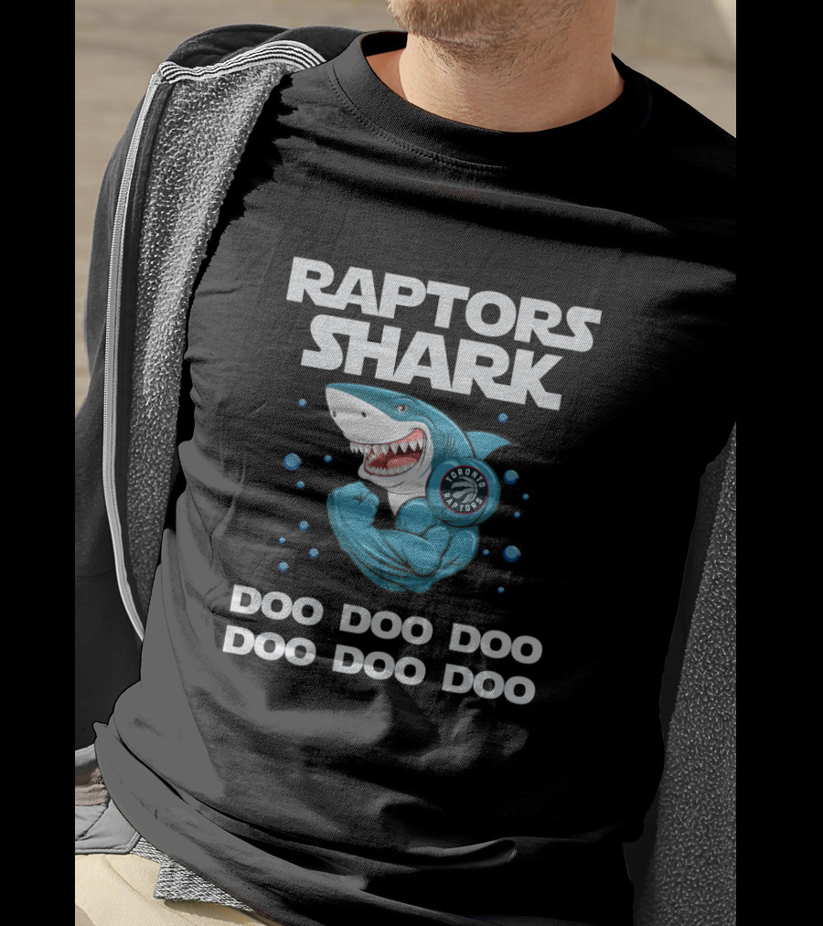 Raptors Shark Toronto Raptors Doo Doo Doo Emblem T-Shirt