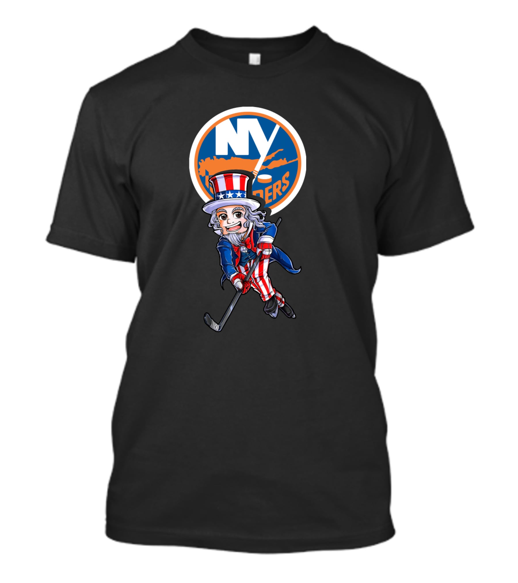 Ny Islanders Uncle Sam Hockey 4Th July T-Shirt