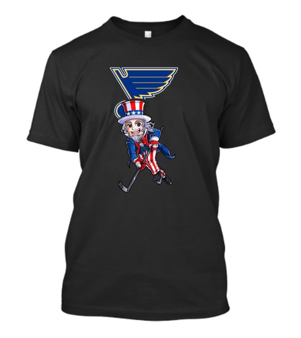 St. Louis Blues Uncle Sam Hockey 4Th Of July T-Shirt