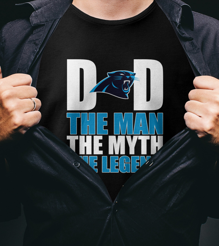 Carolina Panthers Dad The Man The Myth The Legend T-Shirt
