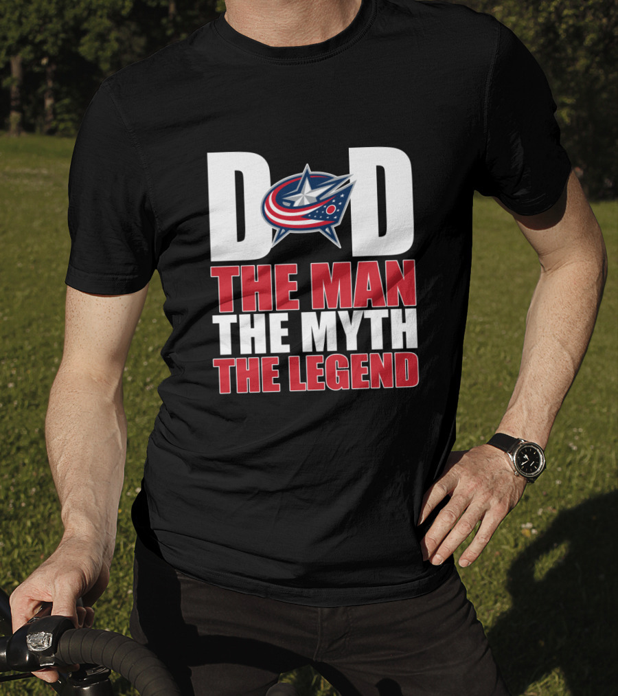 Columbus Blue Jackets Dad The Man The Myth The Legend T-Shirt