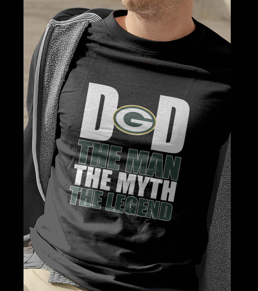 Green Bay Packers Dad G The Man The Myth The Legend T-Shirt