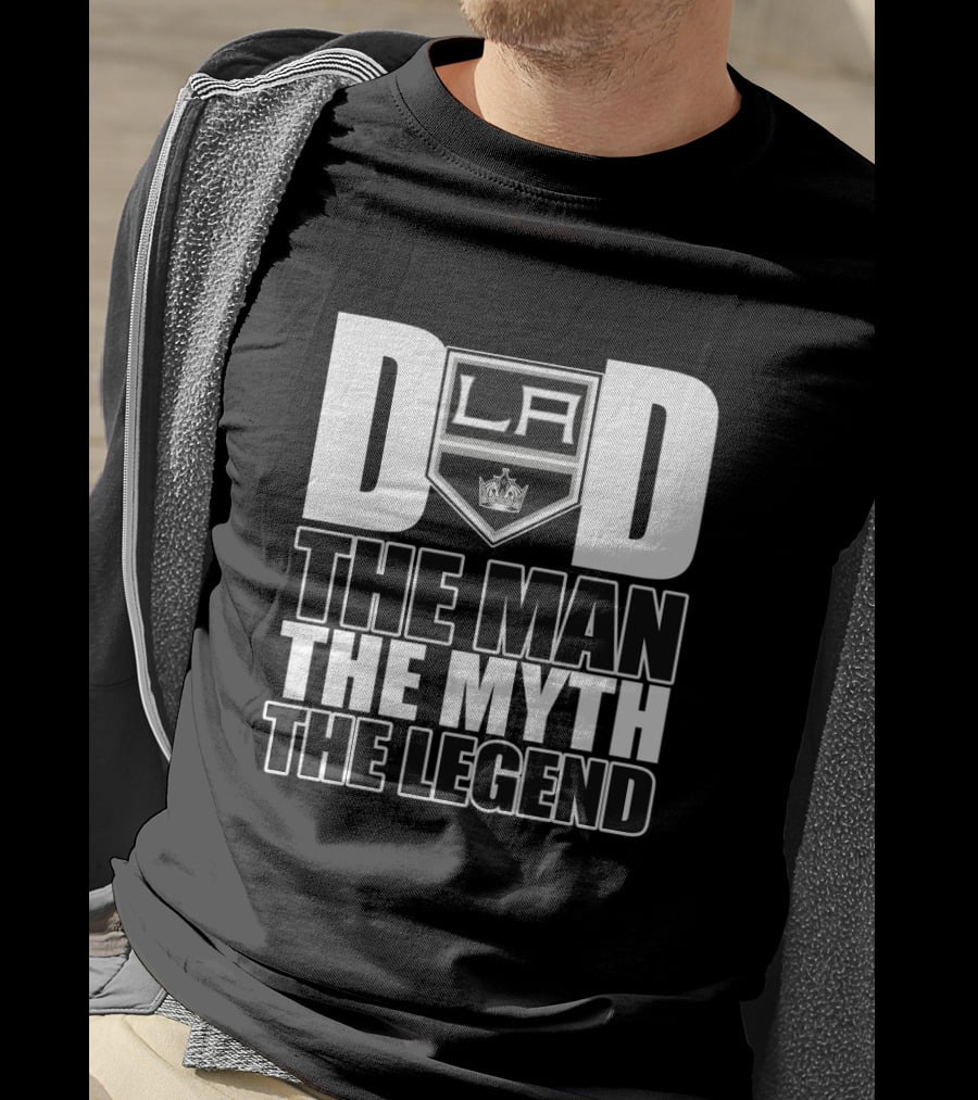 Los Angeles Kings Dad La The Man The Myth The Legend T-Shirt