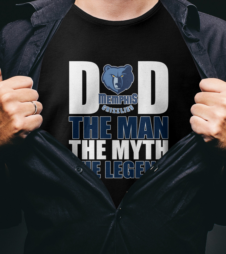 Memphis Grizzlies Dad The Man The Myth The Legend T-Shirt