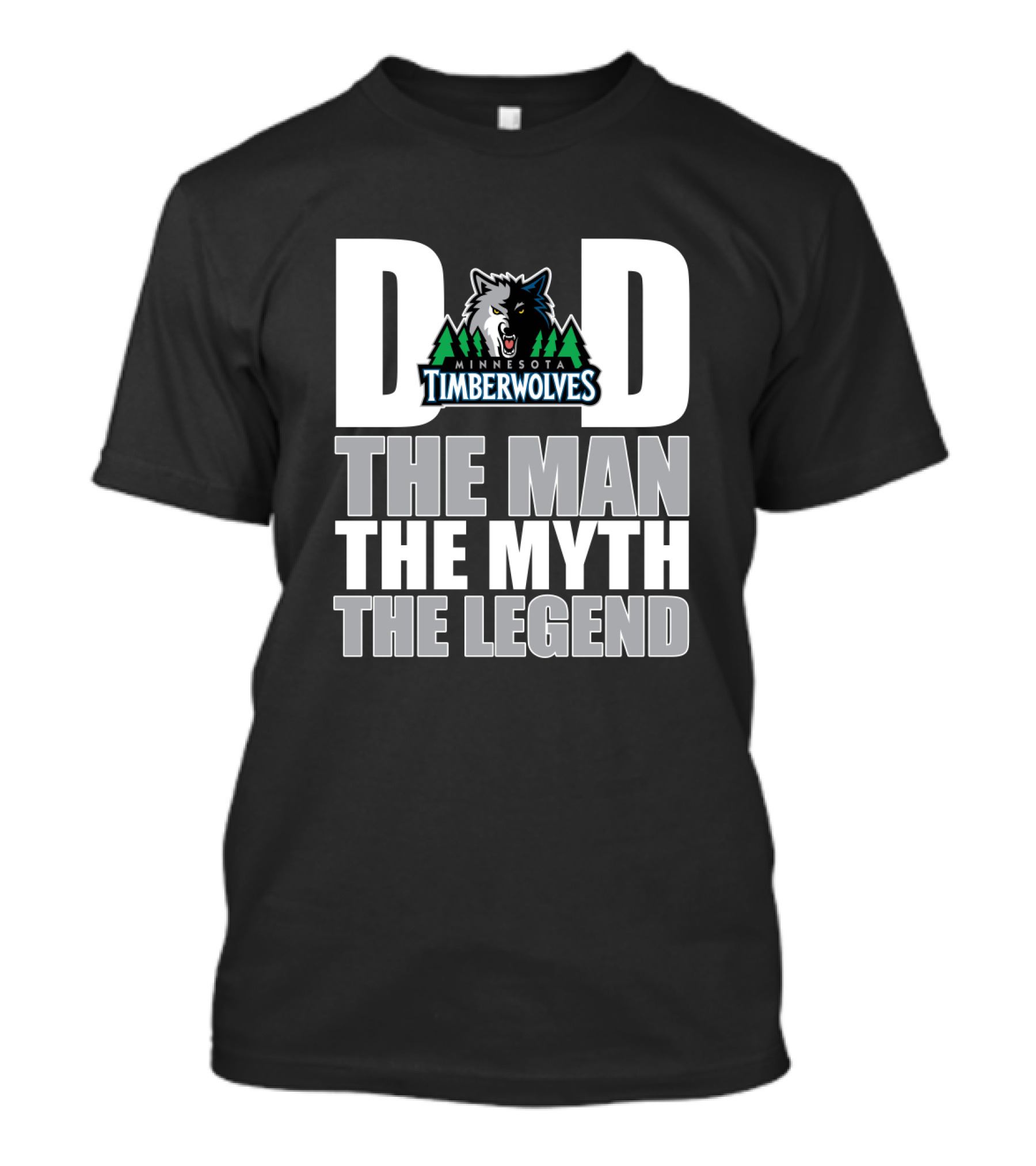 Minnesota Timberwolves Dad The Man The Myth The Legend T-Shirt