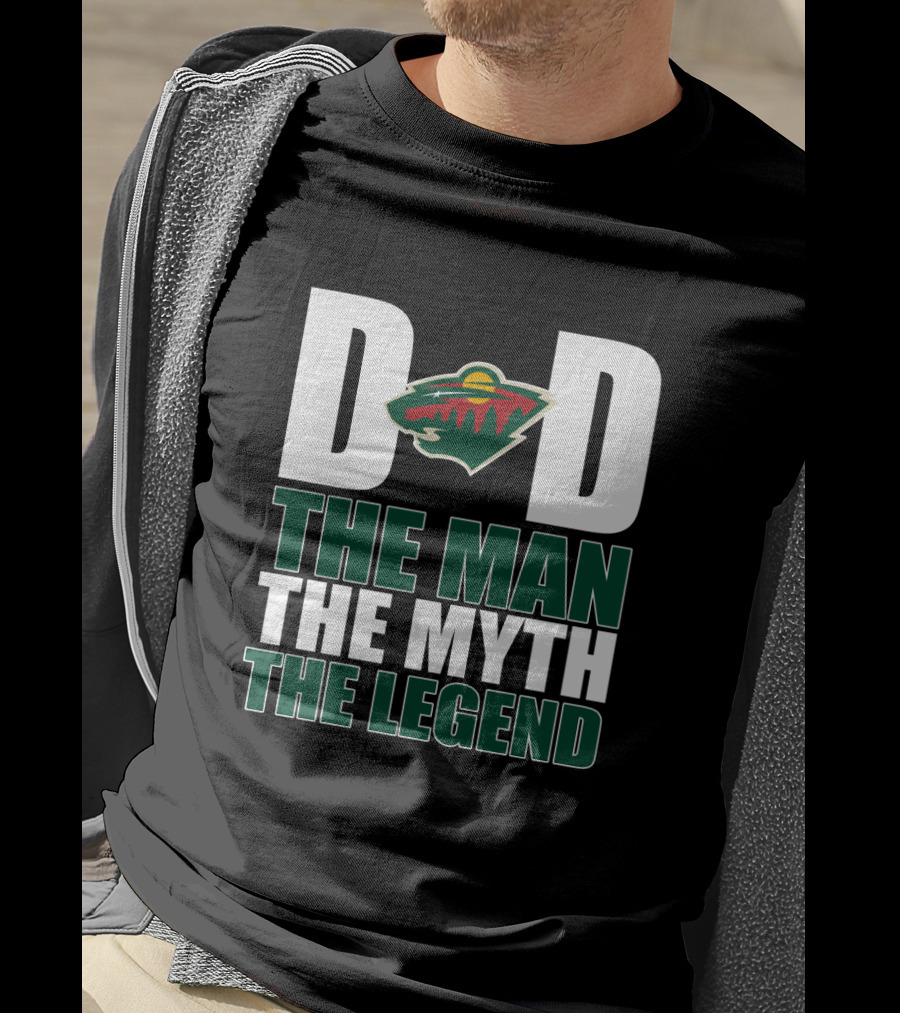 Minnesota Wild Dad The Man The Myth The Legend T-Shirt