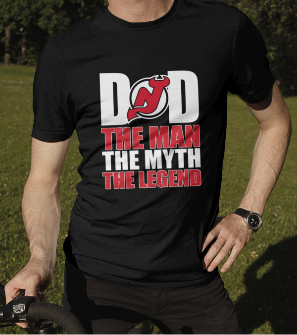 New Jersey Devils Dad The Man The Myth The Legend T-Shirt
