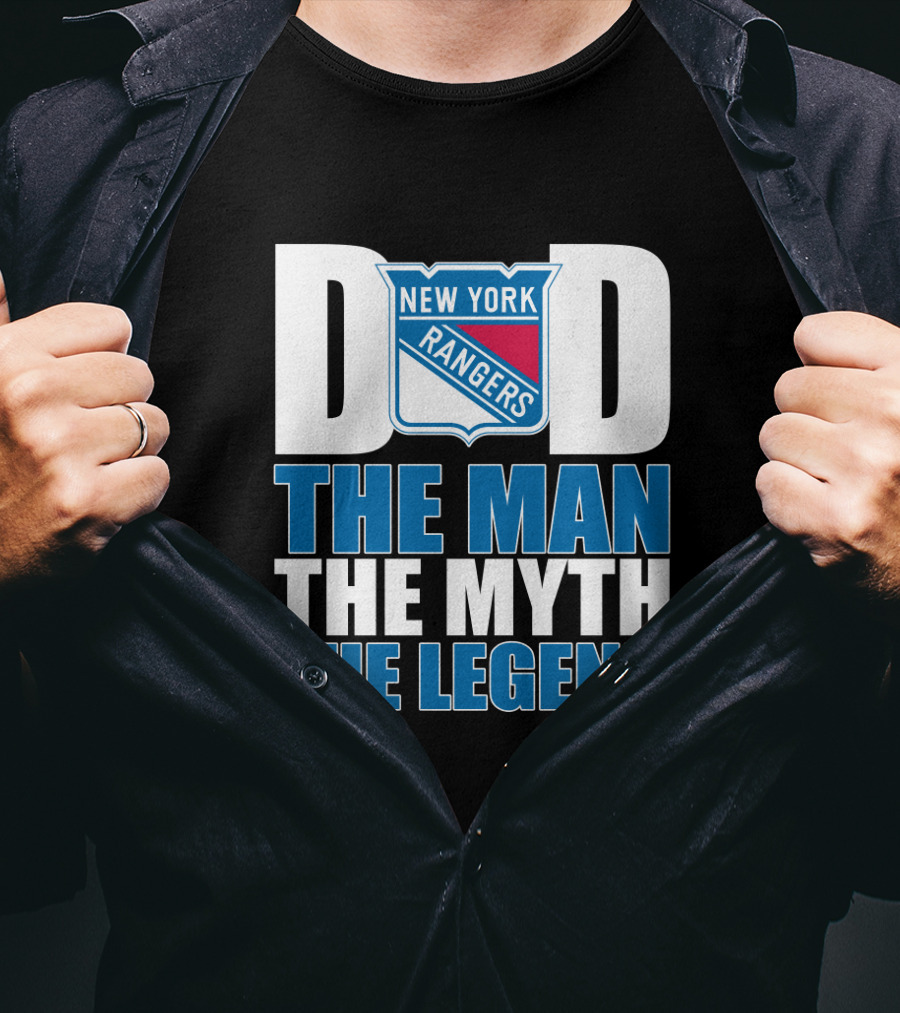 New York Rangers Dad The Man The Myth The Legend T-Shirt