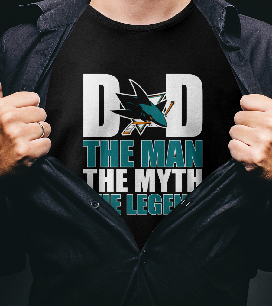 San Jose Sharks Dad The Man The Myth The Legend T-Shirt