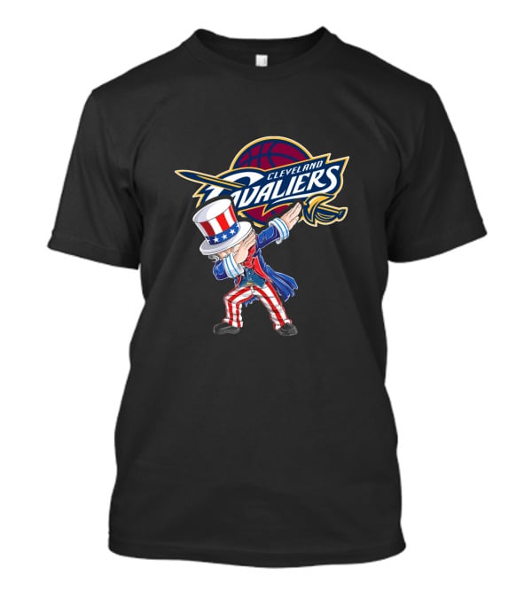 Cleveland Cavaliers Uncle Sam Dabbing 4Th July Basketball Celebration T-Shirt