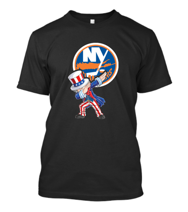 Uncle Sam Dabbing New York Islanders 4th July T-Shirt