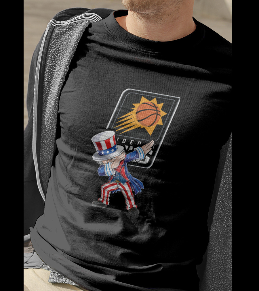 Uncle Sam Dabbing Phoenix Suns 4Th Of July Celebration T-Shirt