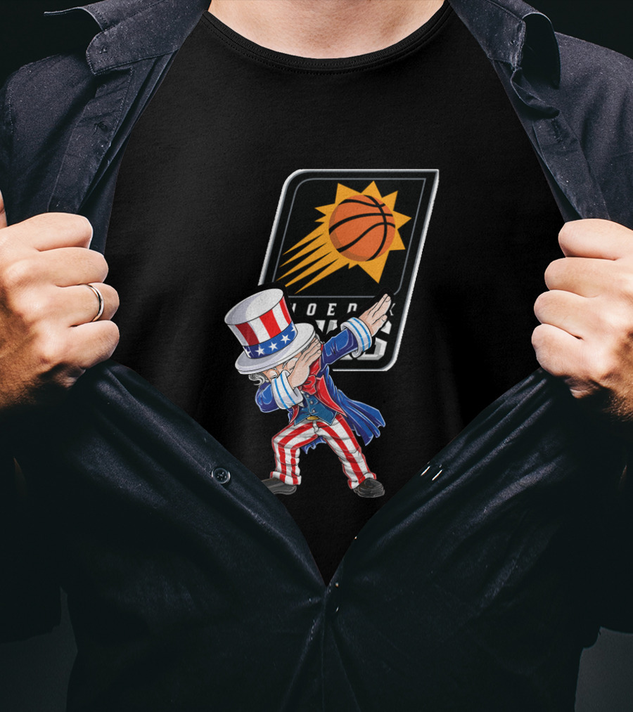 Uncle Sam Dabbing Phoenix Suns 4Th Of July Celebration T-Shirt