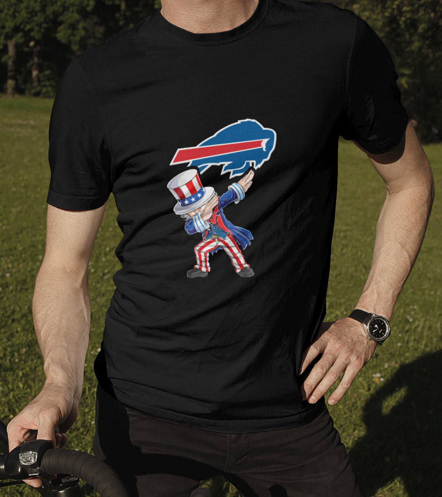 Uncle Sam Dabbing With Buffalo Bills Celebrating 4Th Of July For Fans T-Shirt