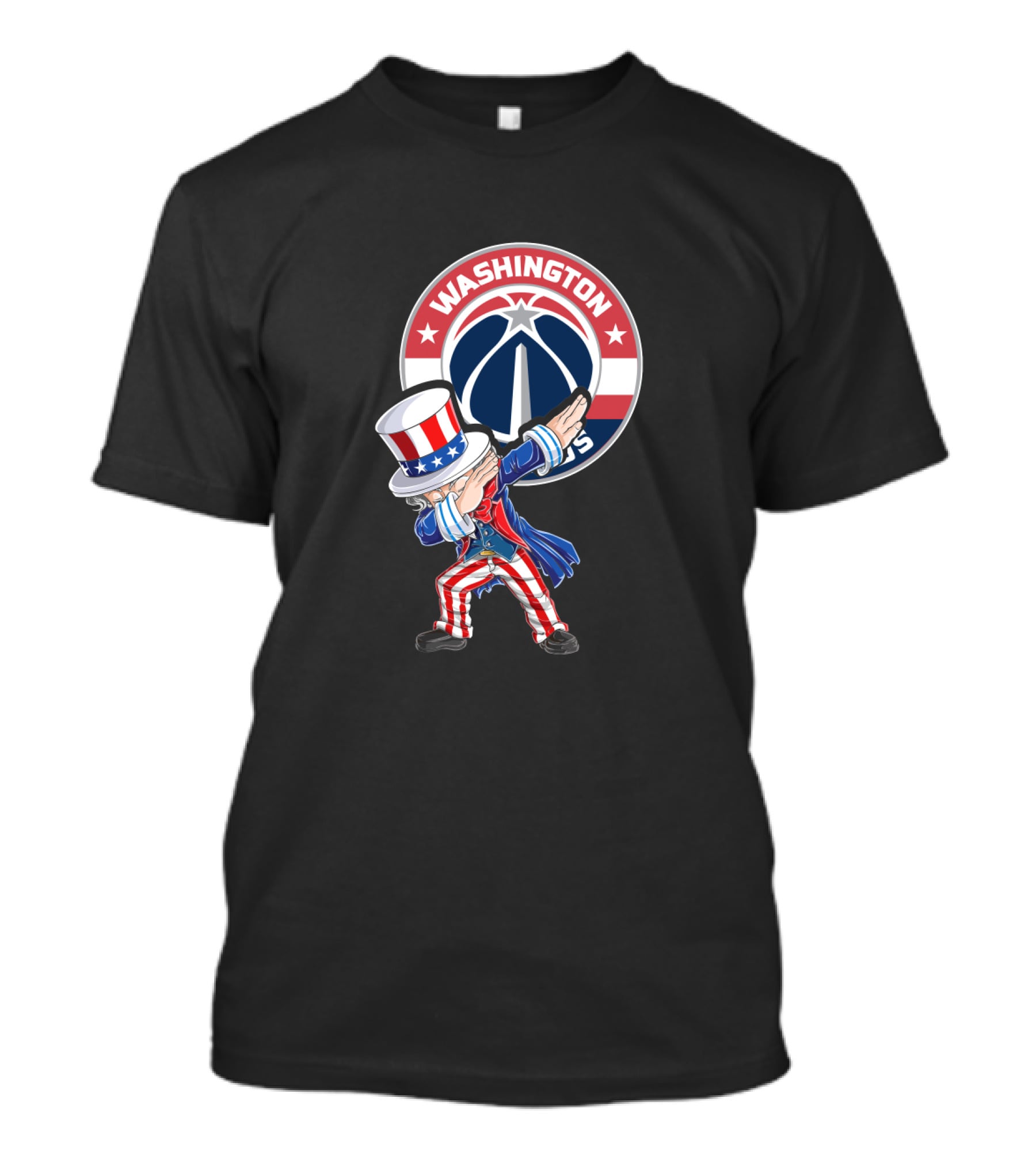 Uncle Sam Dabbing Washington Wizards 4Th July Celebration Iconic Symbol T-Shirt